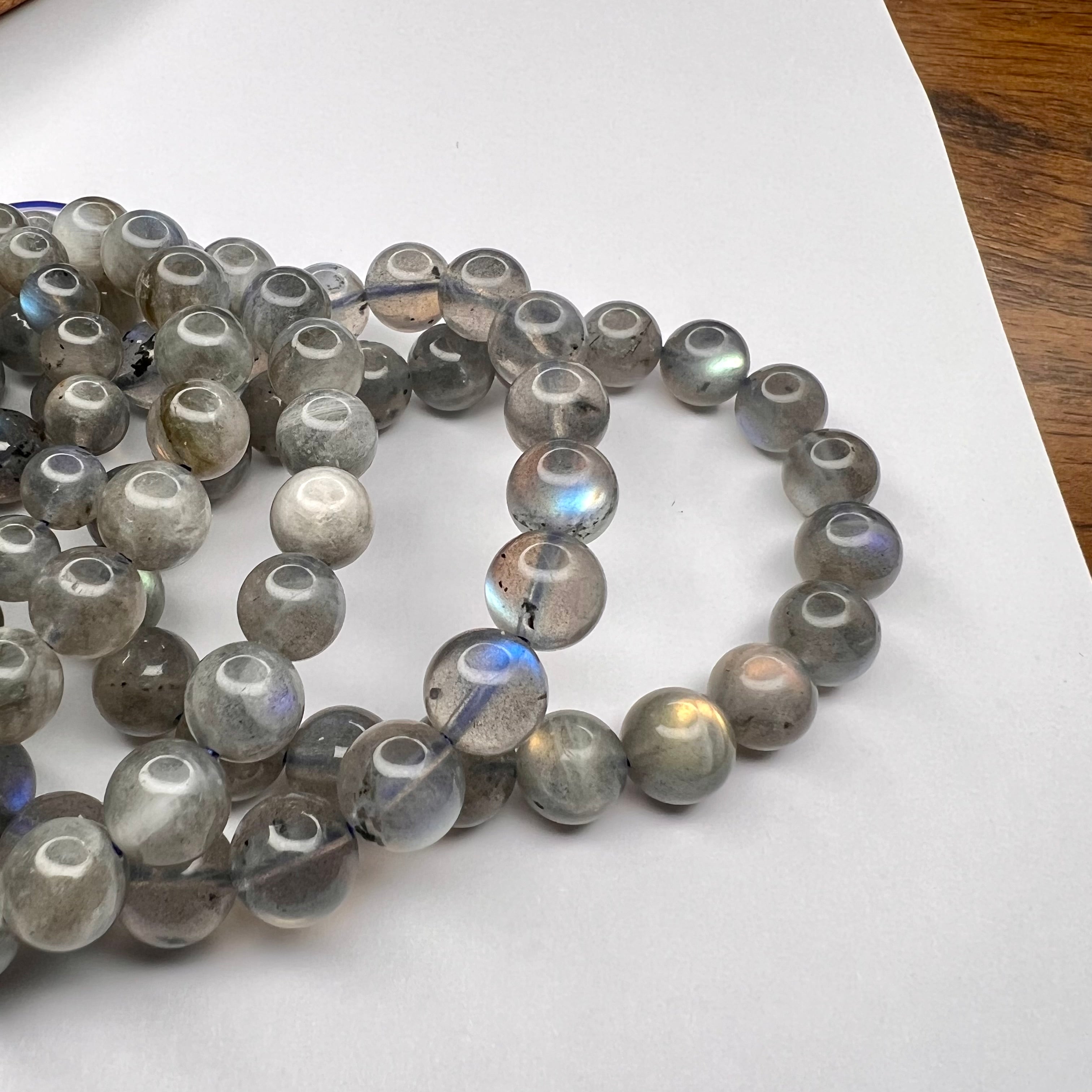 TOP QUALITY LABRADORITE BRACELET- TRANSFORMATION & SPIRITUAL GROWTH (10 mm)