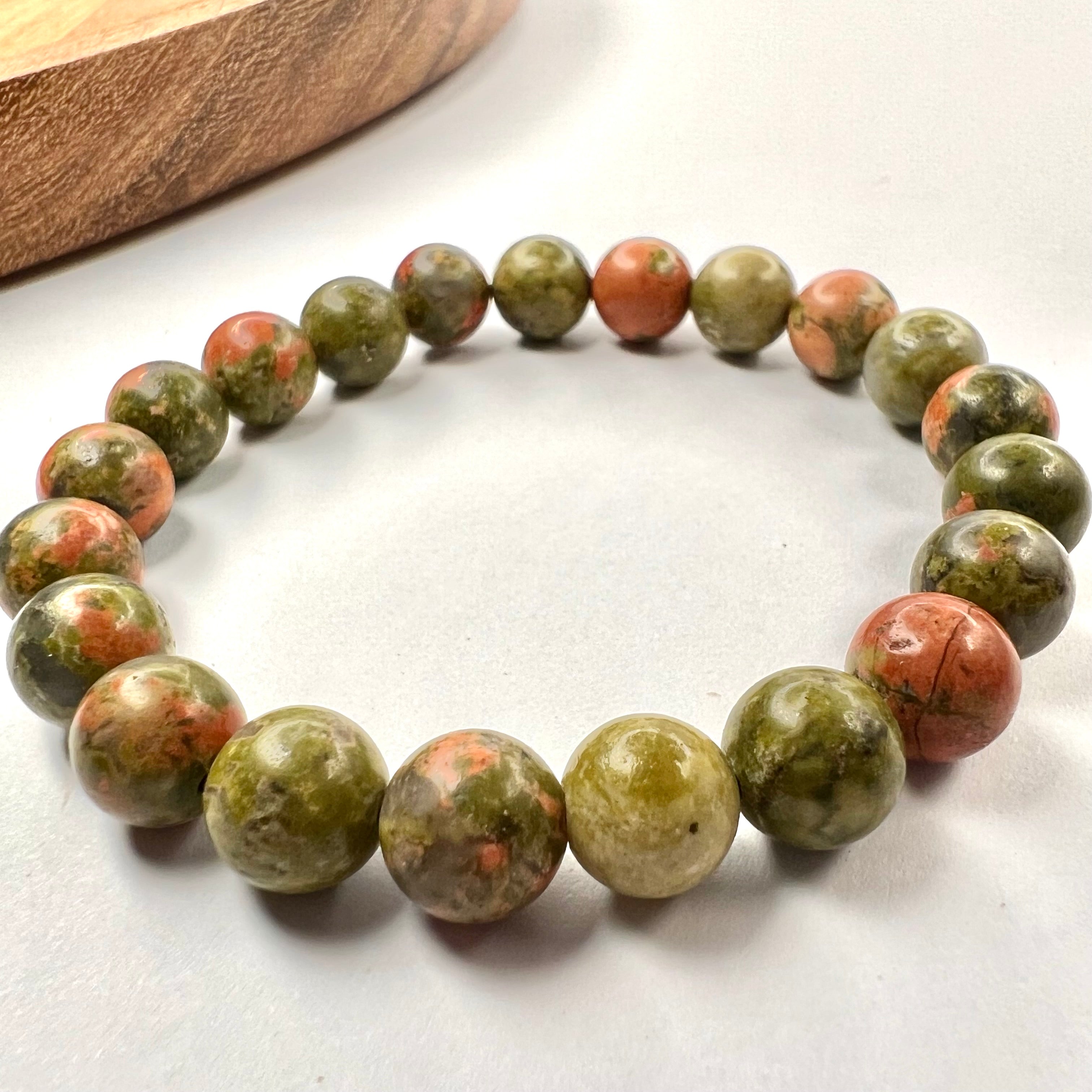 UNAKITE BRACELET- PERSONAL GROWTH AND INNER HEALING