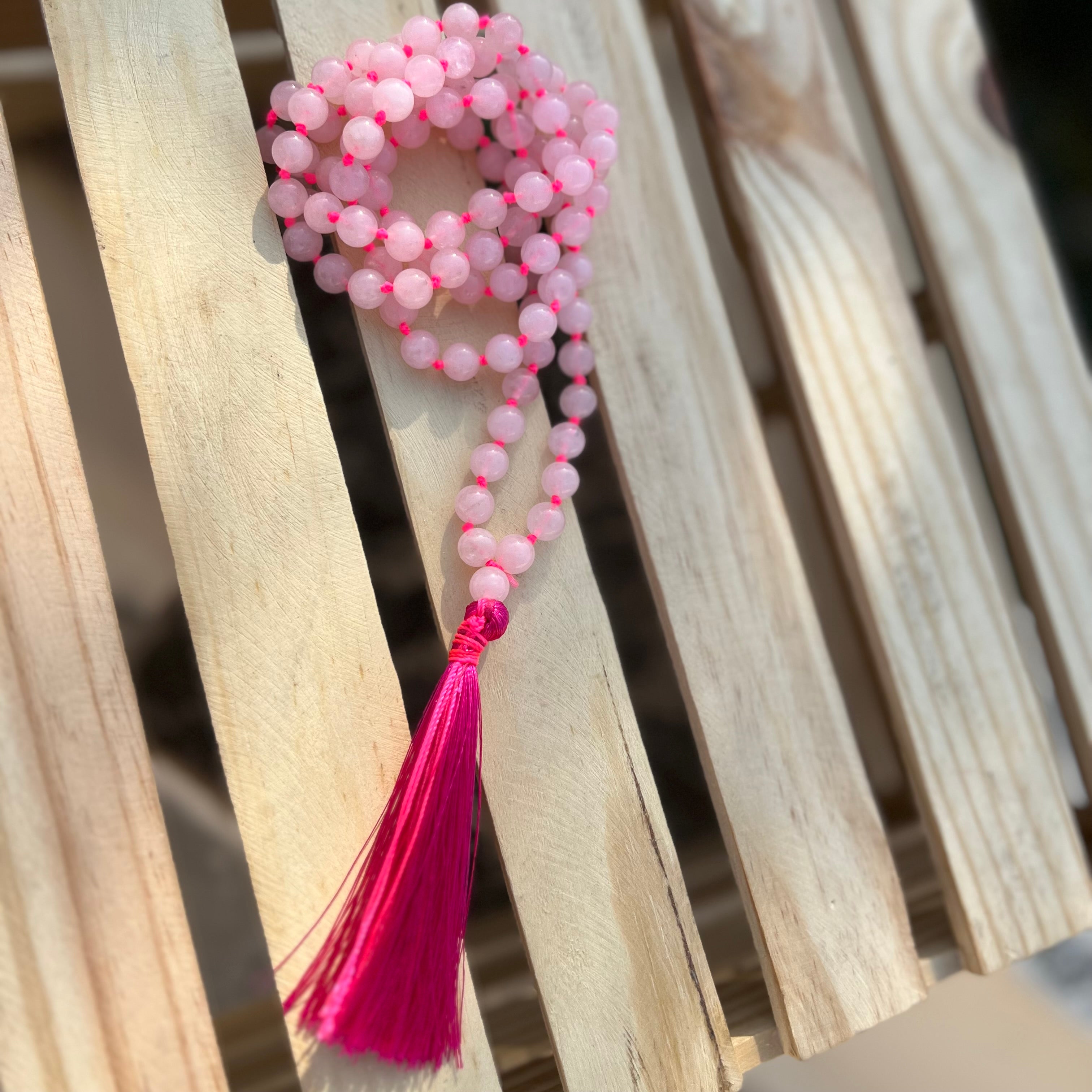 ROSE QUARTZ JAPA MALA