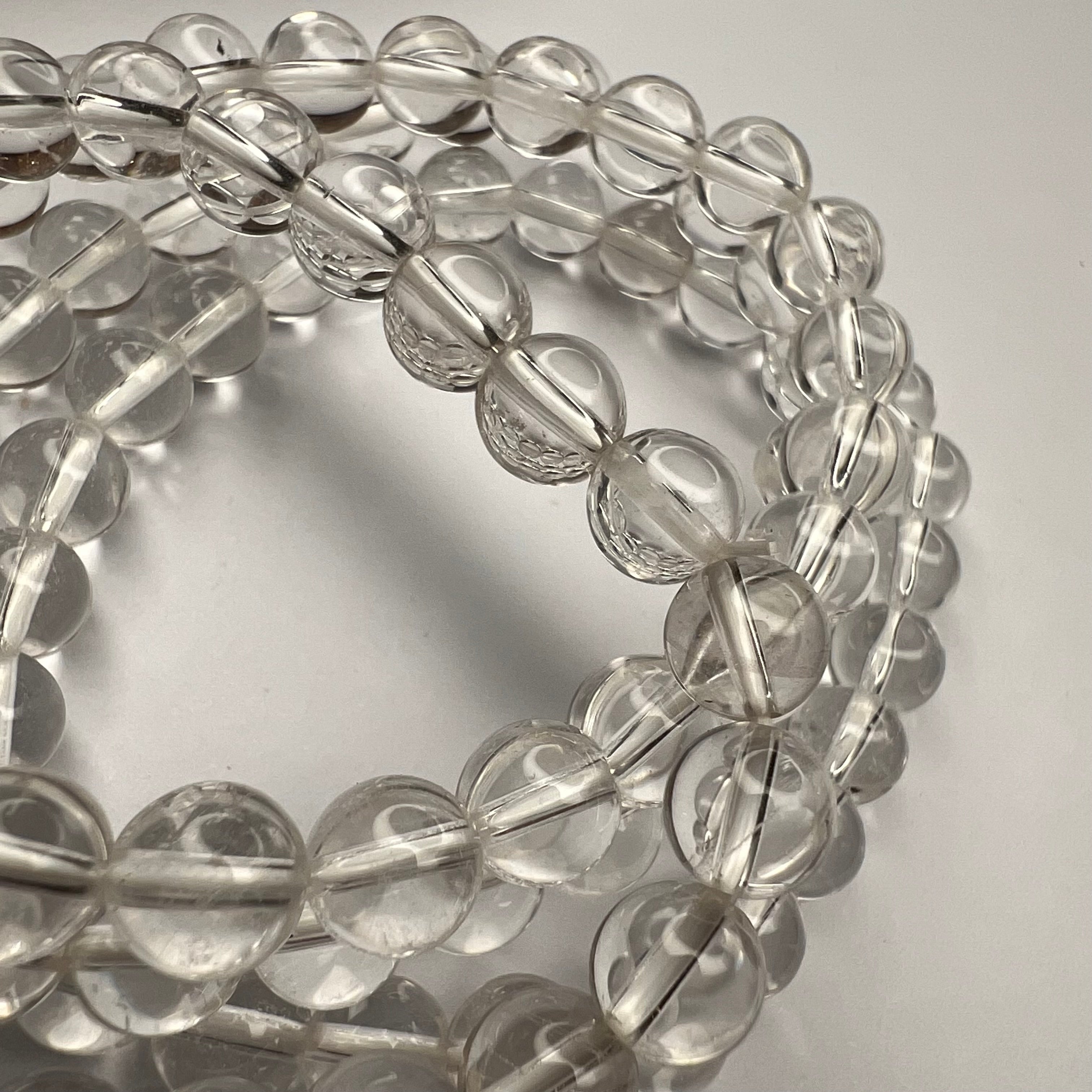 CLEAR QUARTZ BRACELET - MASTER HEALER AND MENTAL CLARITY (8mm)