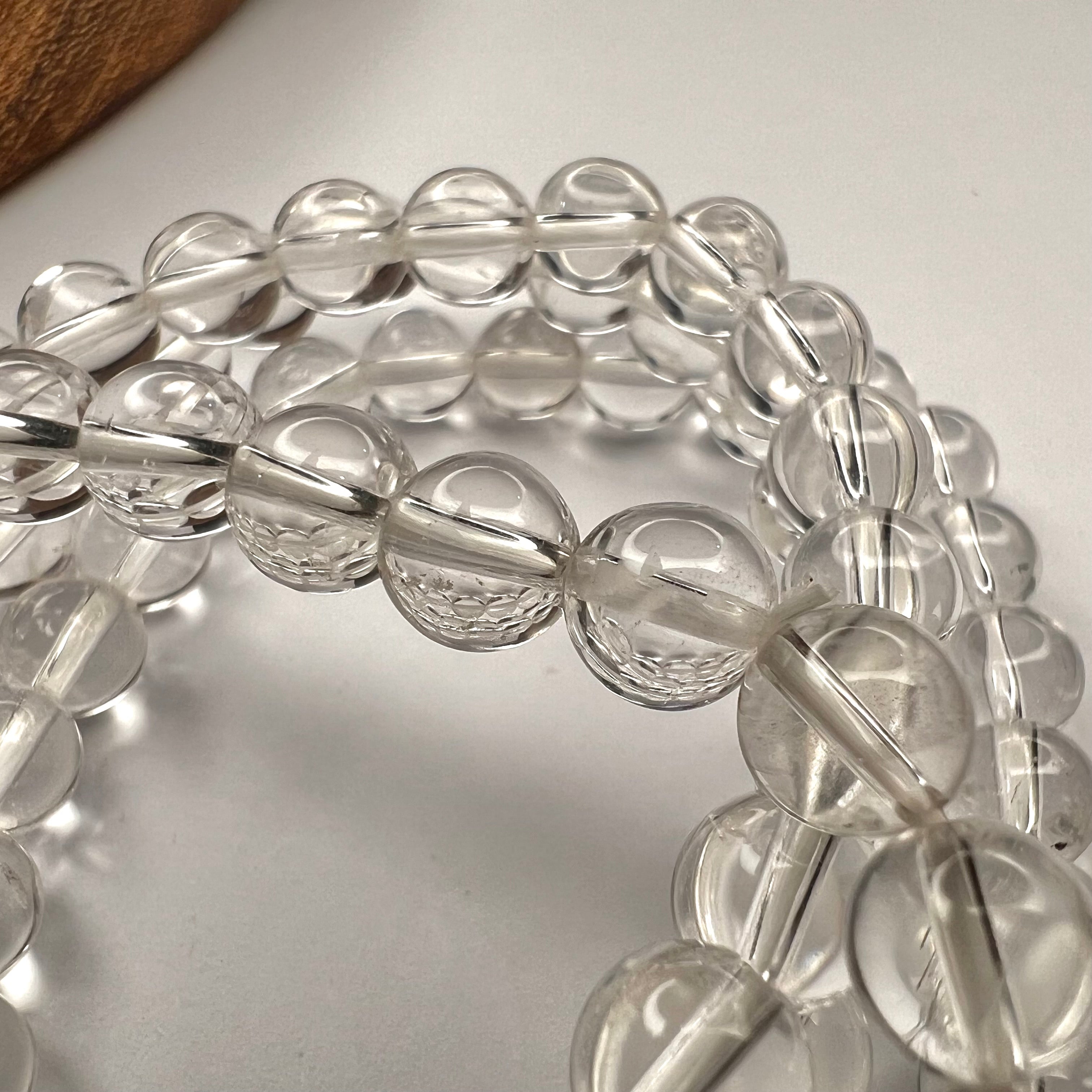 CLEAR QUARTZ BRACELET - MASTER HEALER AND MENTAL CLARITY (8mm)