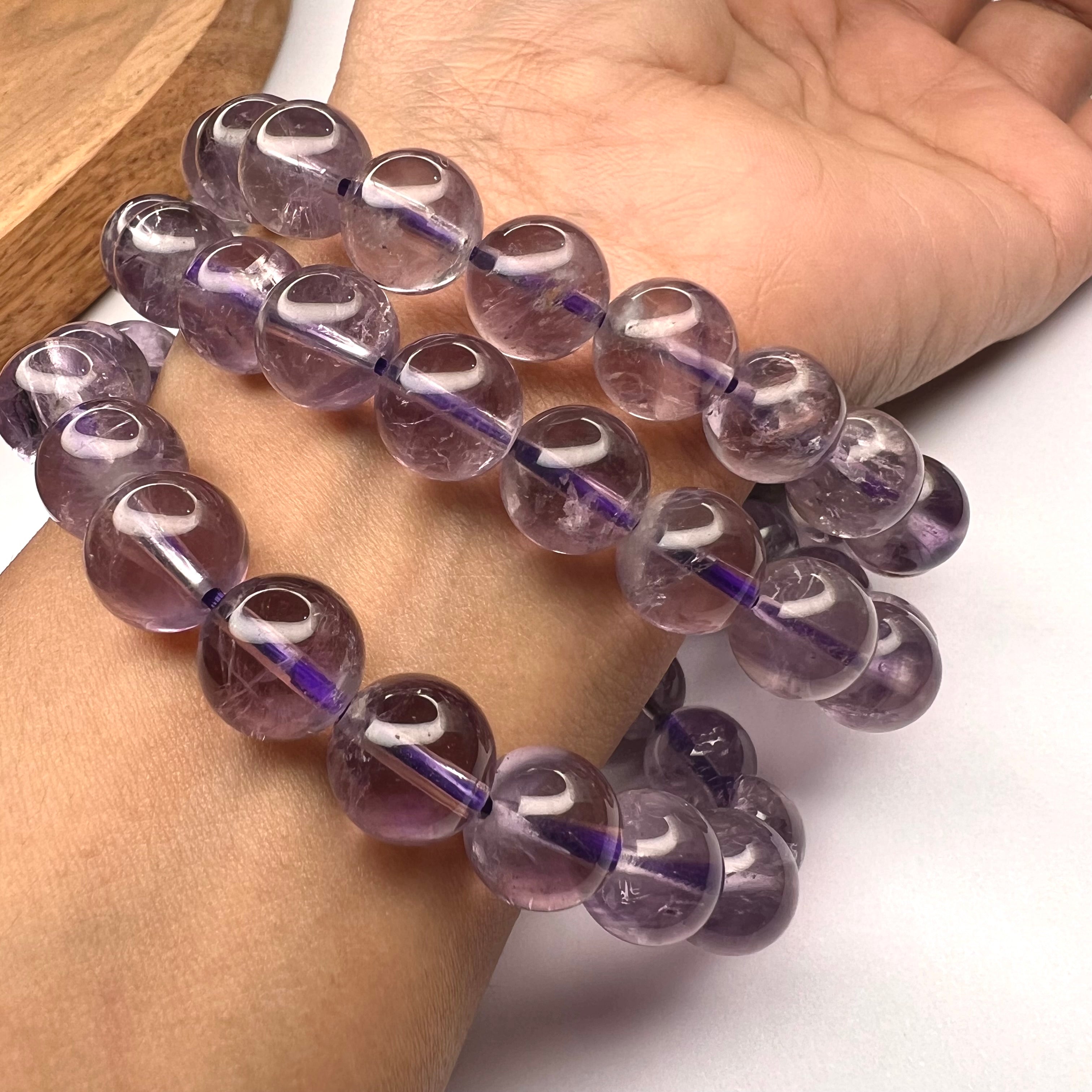 AMETHYST 10MM (WATER AMETHYST) - SPIRITUAL GROWTH & INTUITION