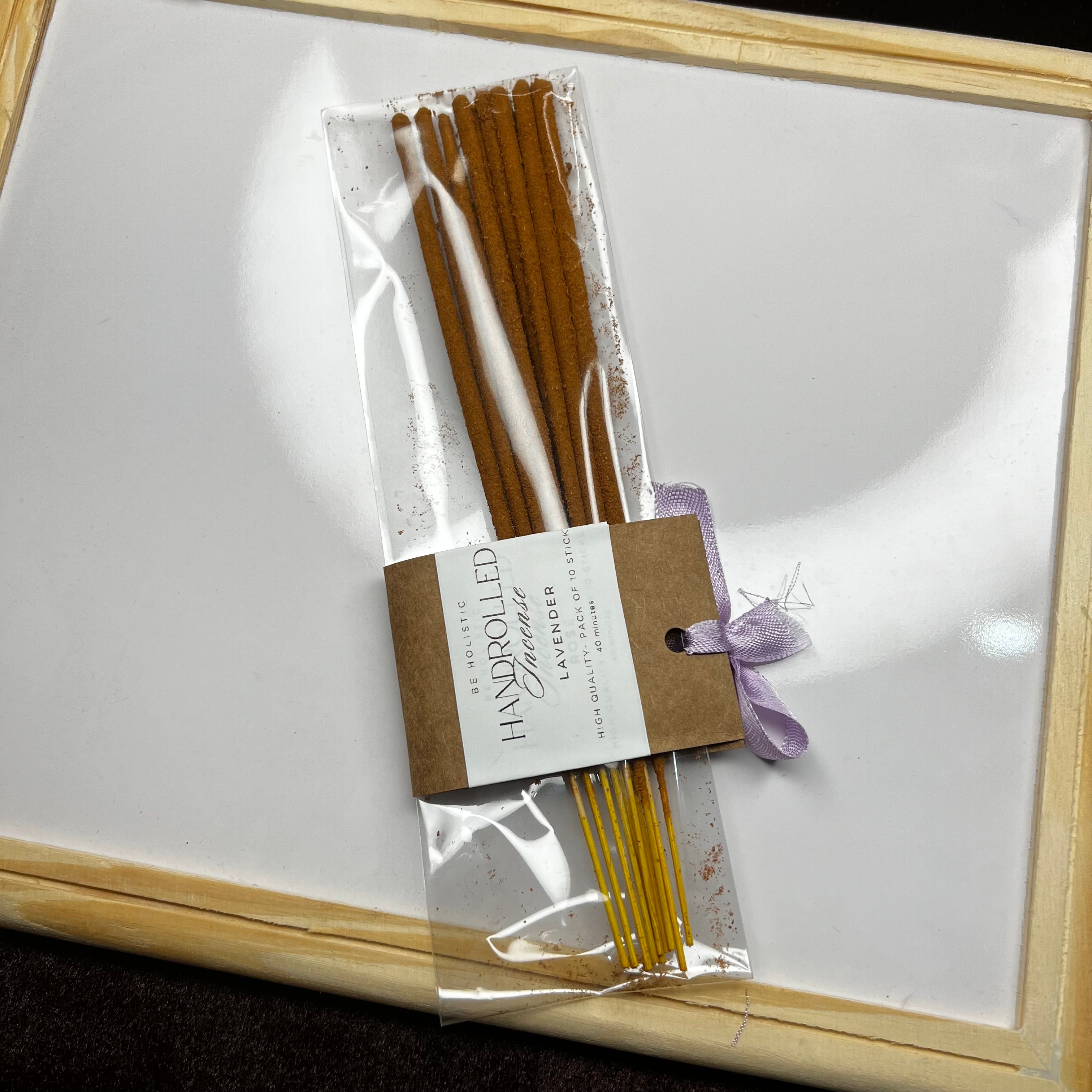 HANDROLLED LAVENDER INCENSE STICKS