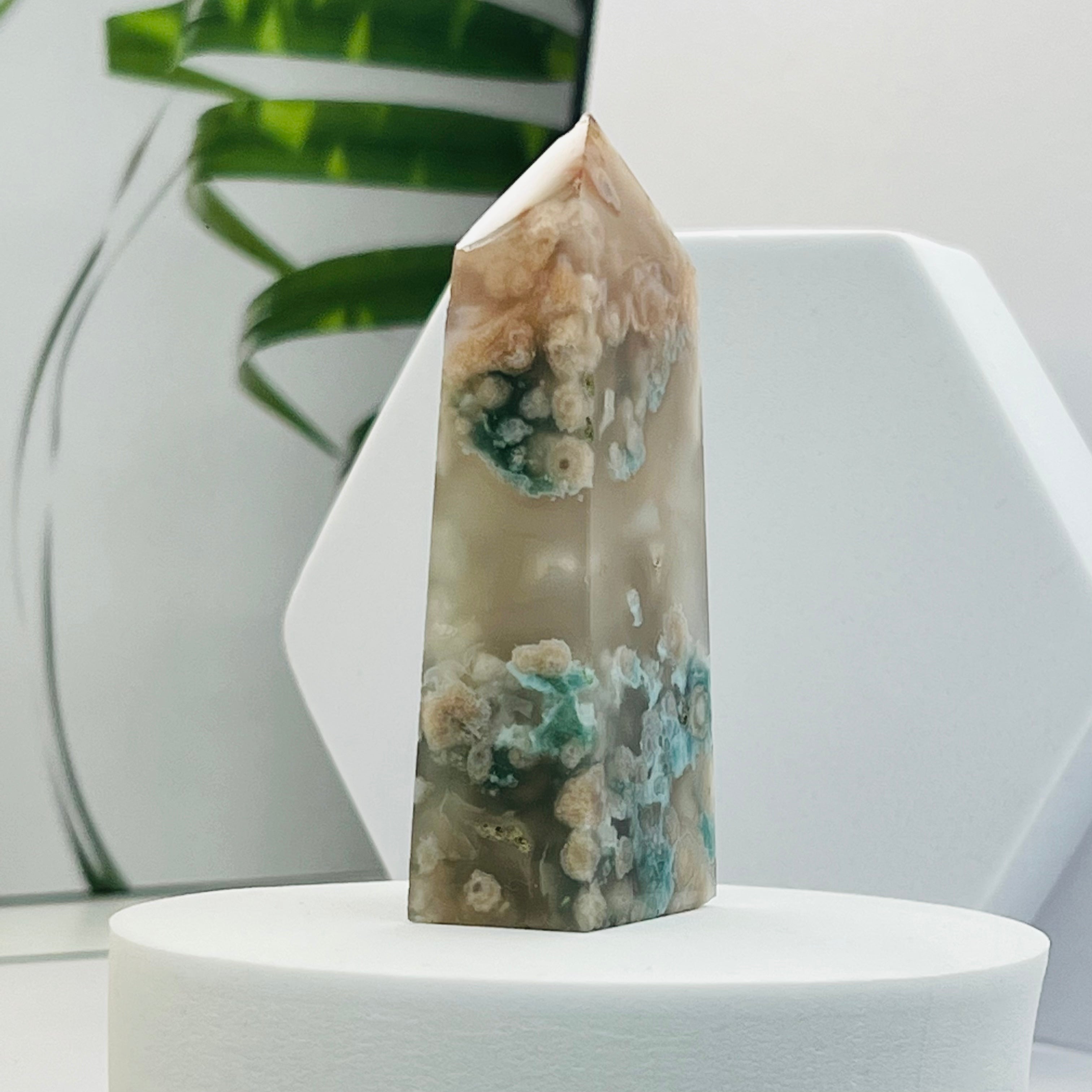 Rare Blue Flower Agate