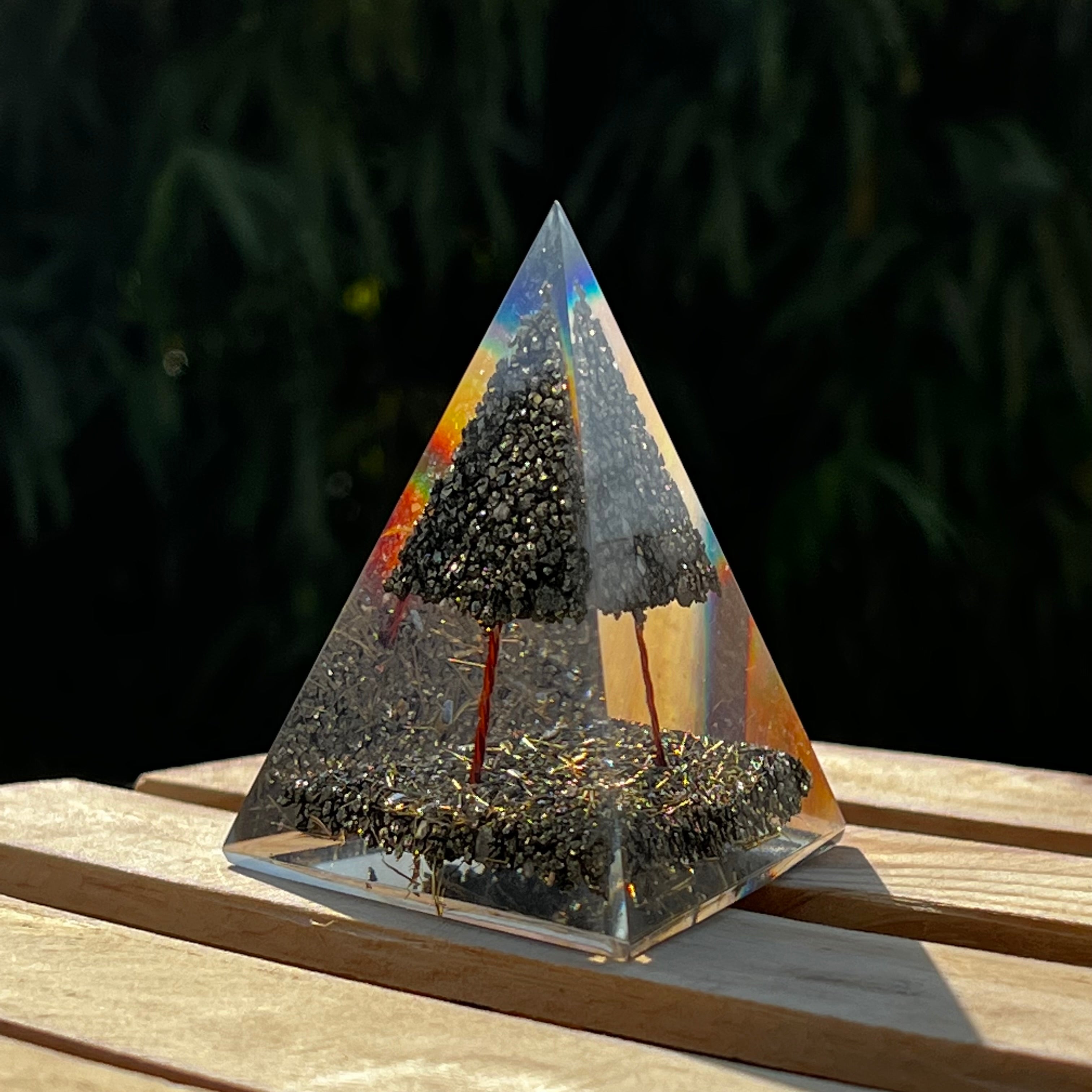 PERU PYRITE ORGONE PYRAMID FOR WEALTH ATTRACTION