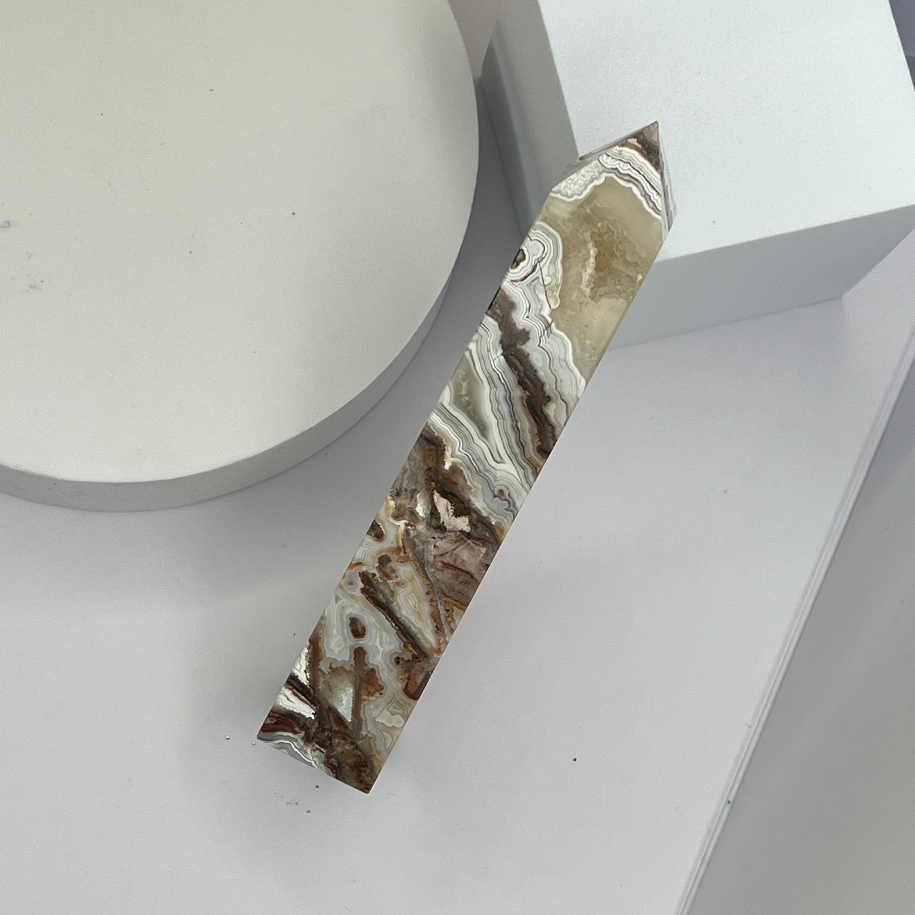 Crazy Lace Agate, also known as Mexican Agate