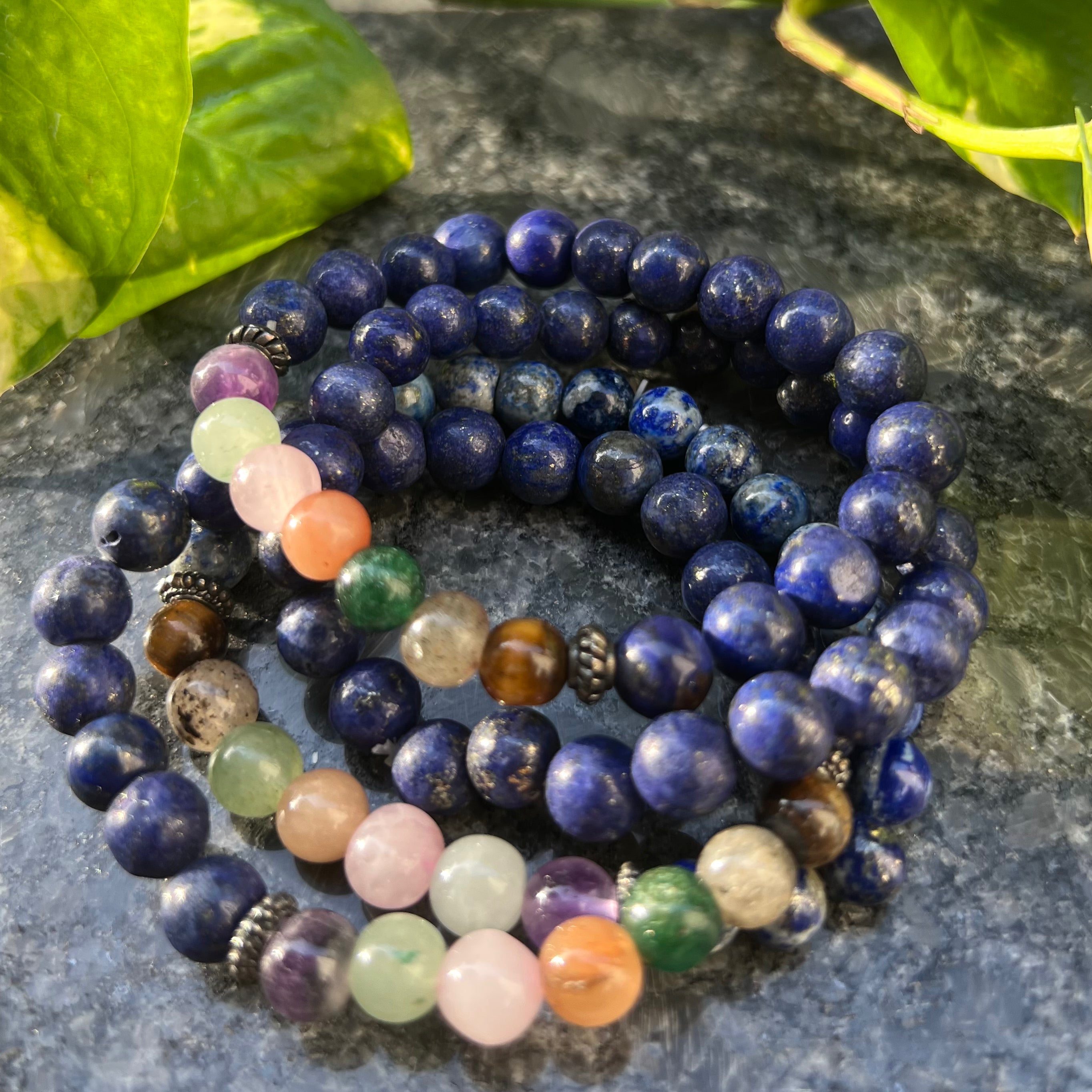 7 Chakra-Lapis Lazuli Bracelet
