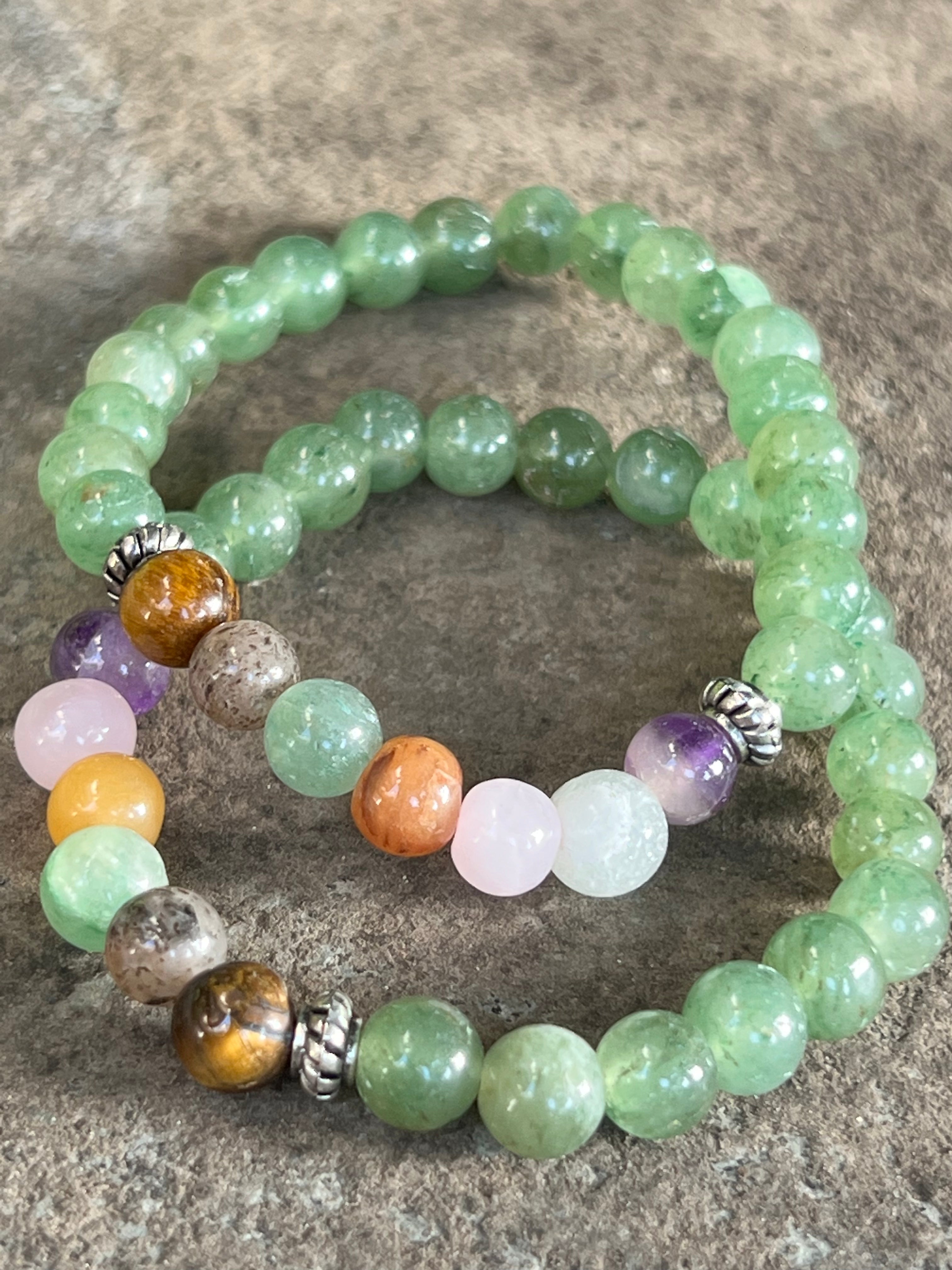 7 Chakra-Green Aventurine Bracelet