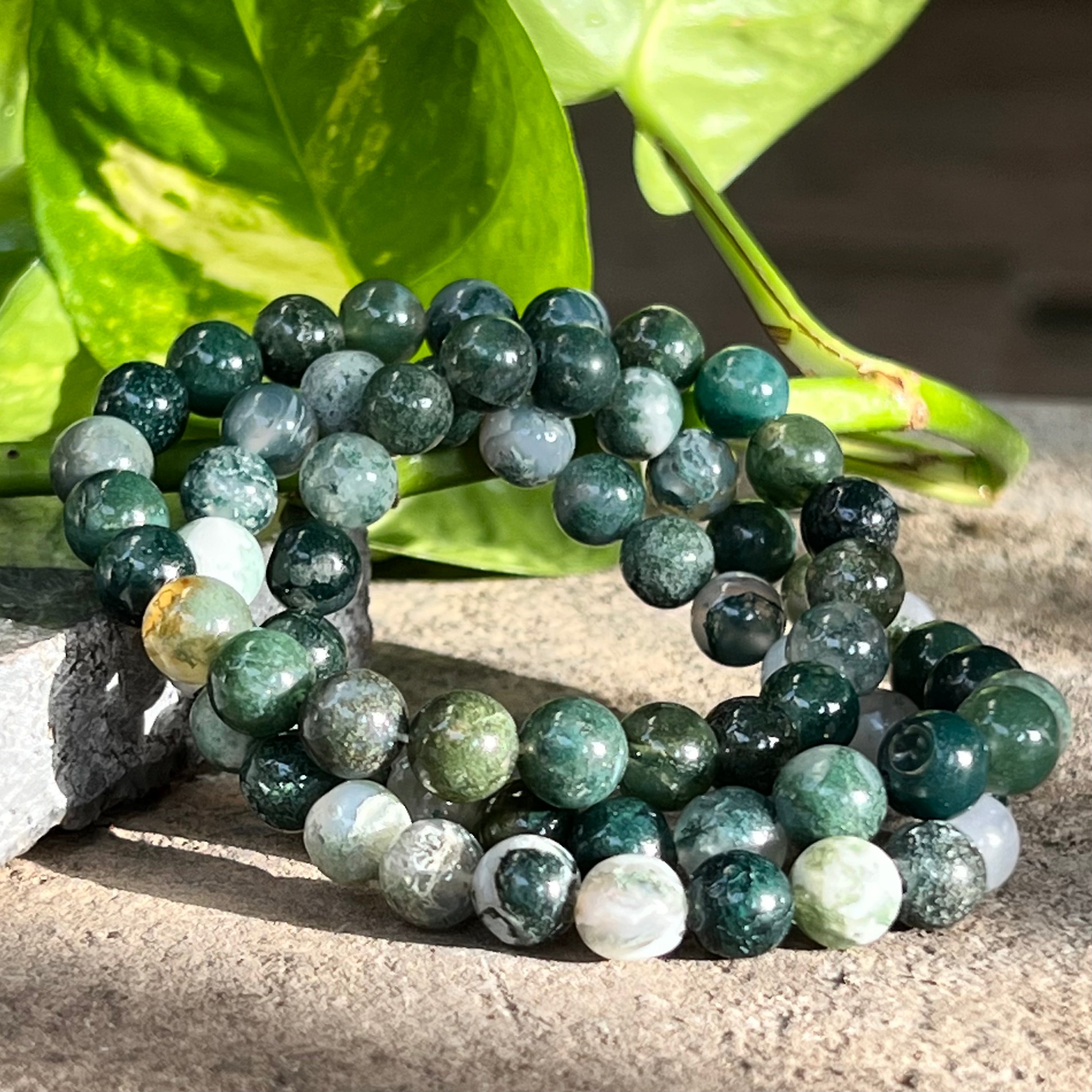 Green Moss Agate Bracelet