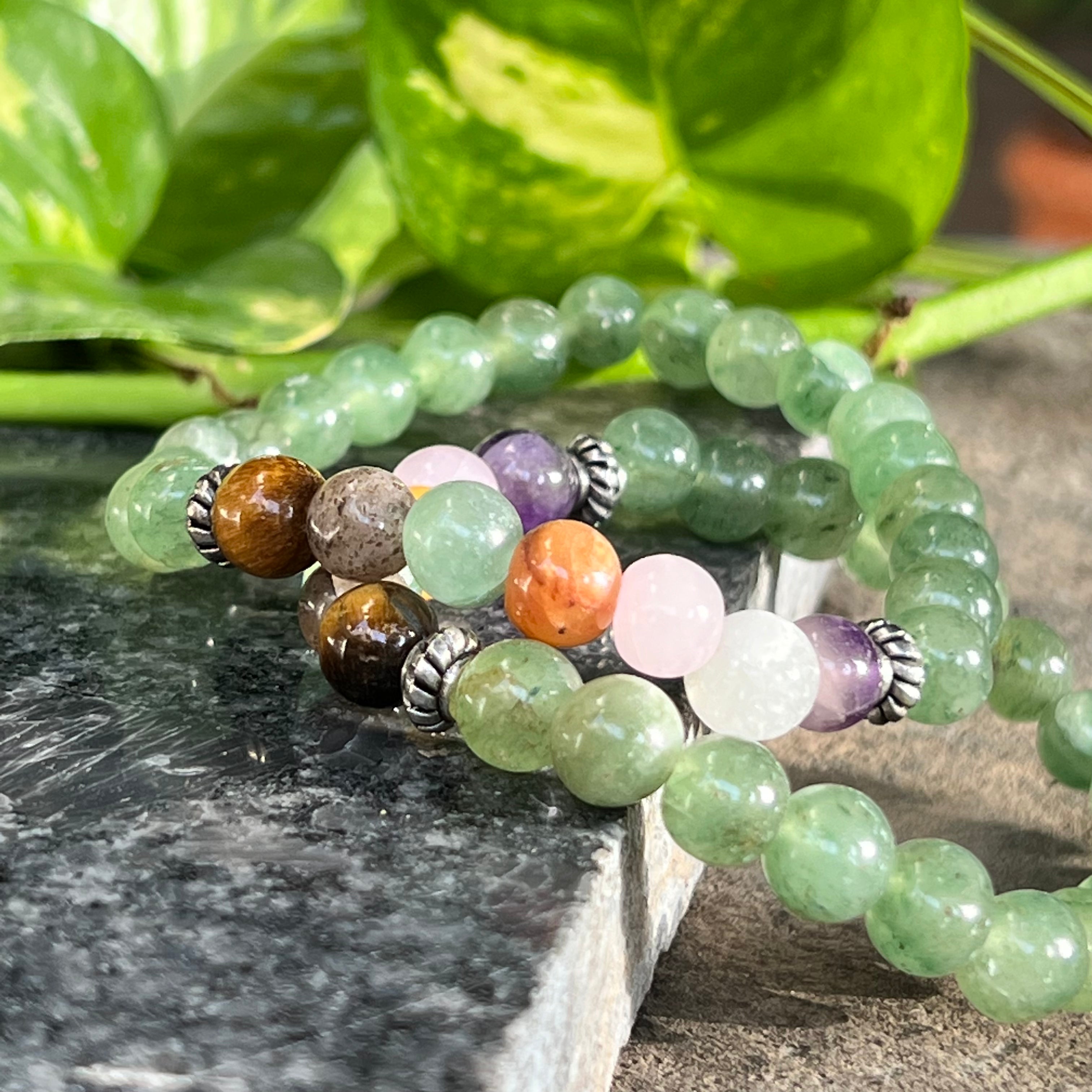 7 Chakra-Green Aventurine Bracelet