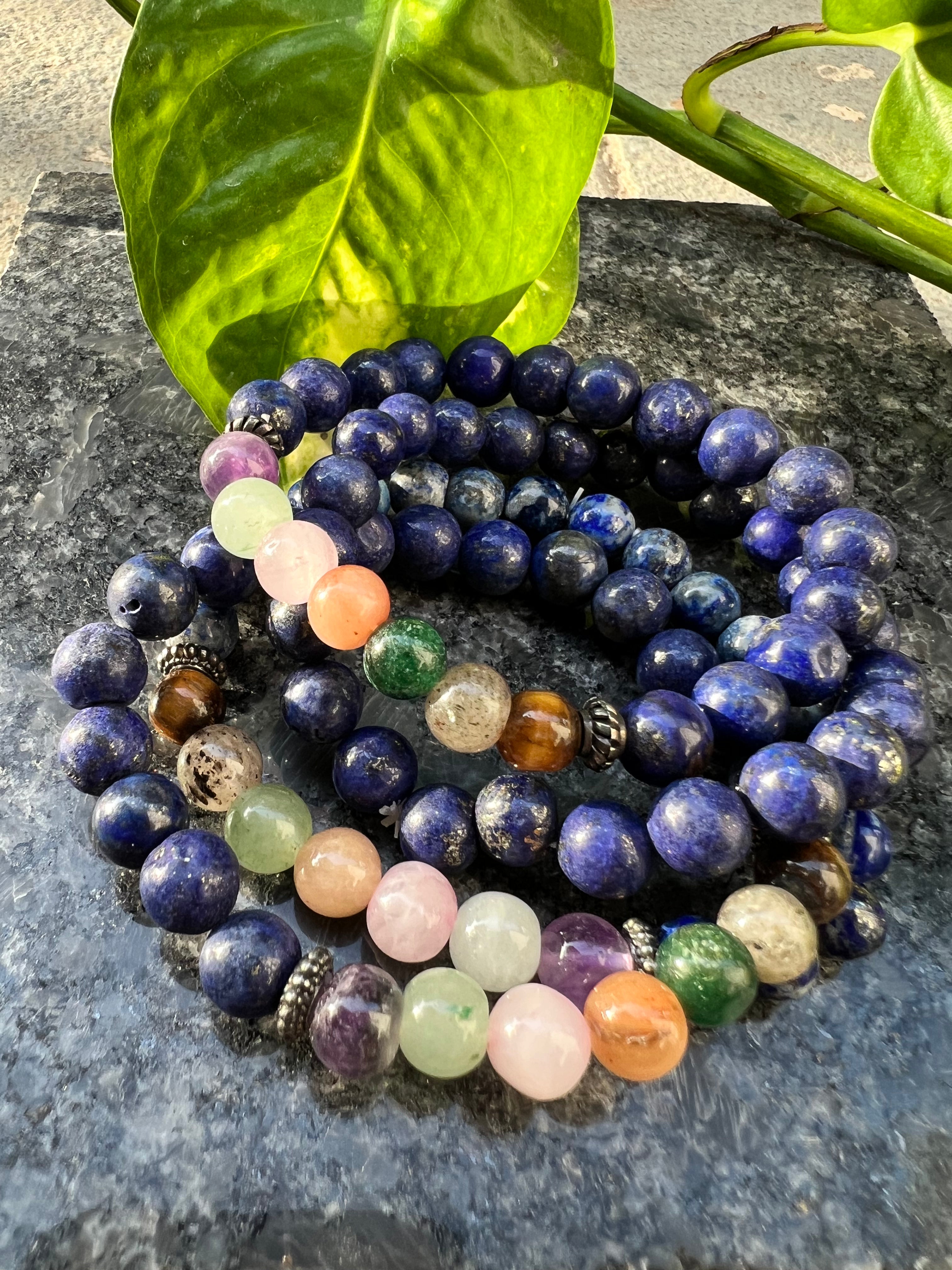 7 Chakra-Lapis Lazuli Bracelet
