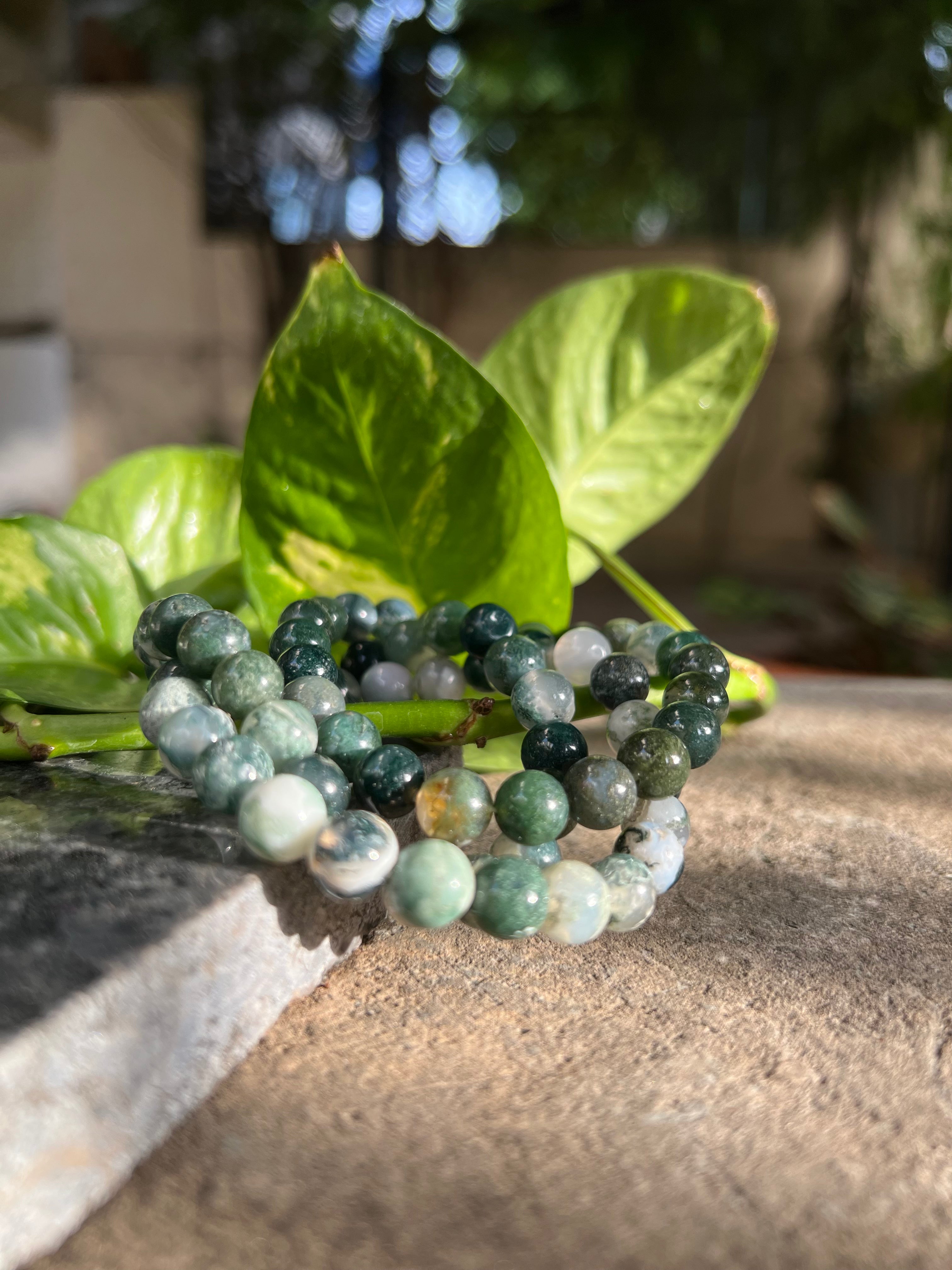 Green Moss Agate Bracelet