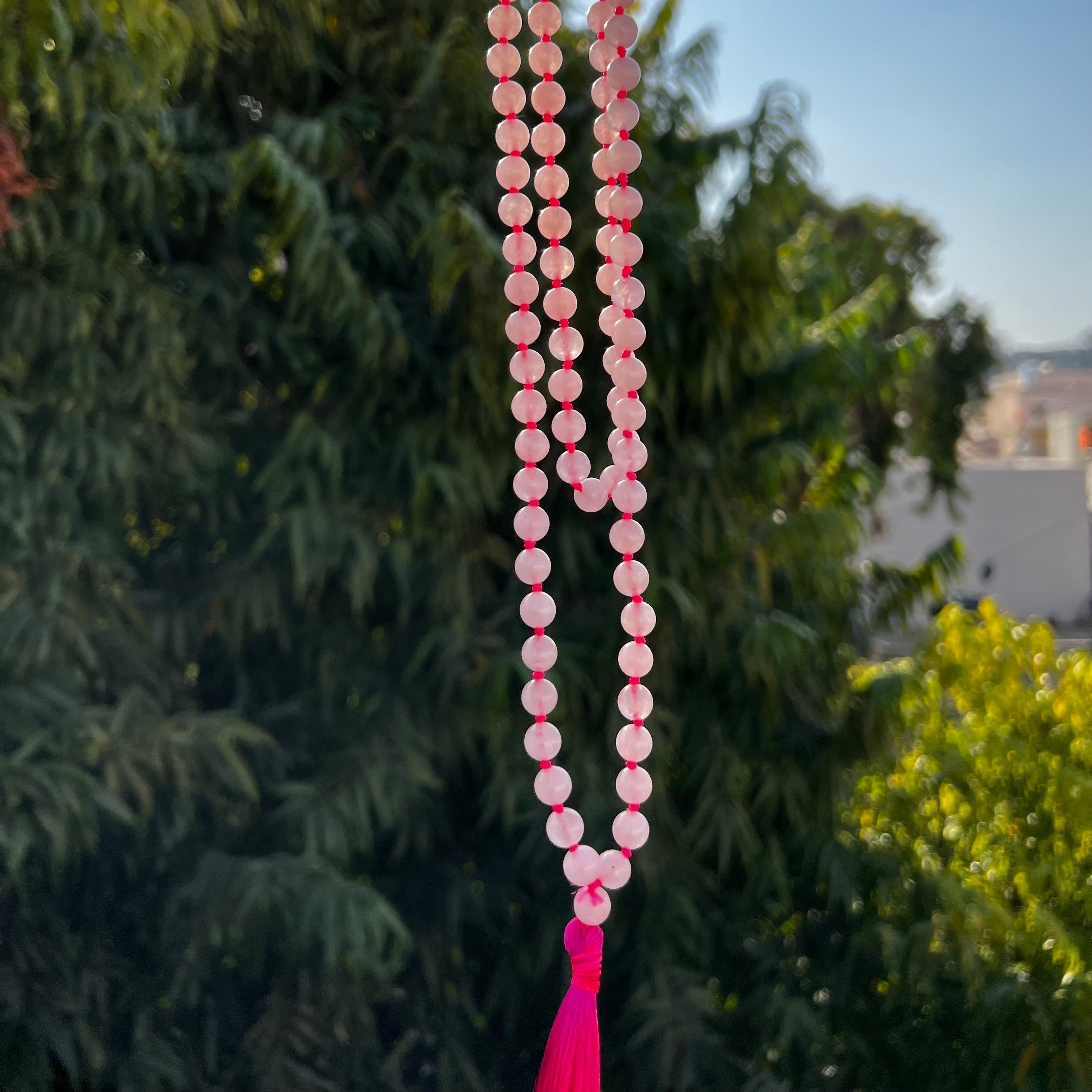 ROSE QUARTZ JAPA MALA