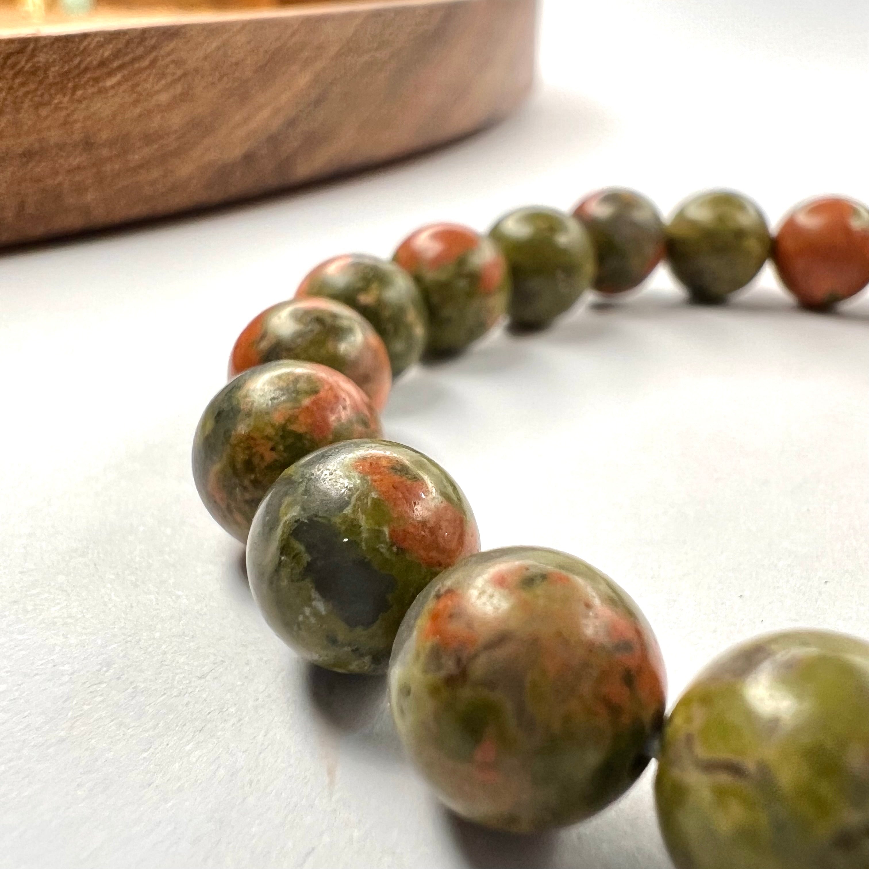 UNAKITE BRACELET- PERSONAL GROWTH AND INNER HEALING