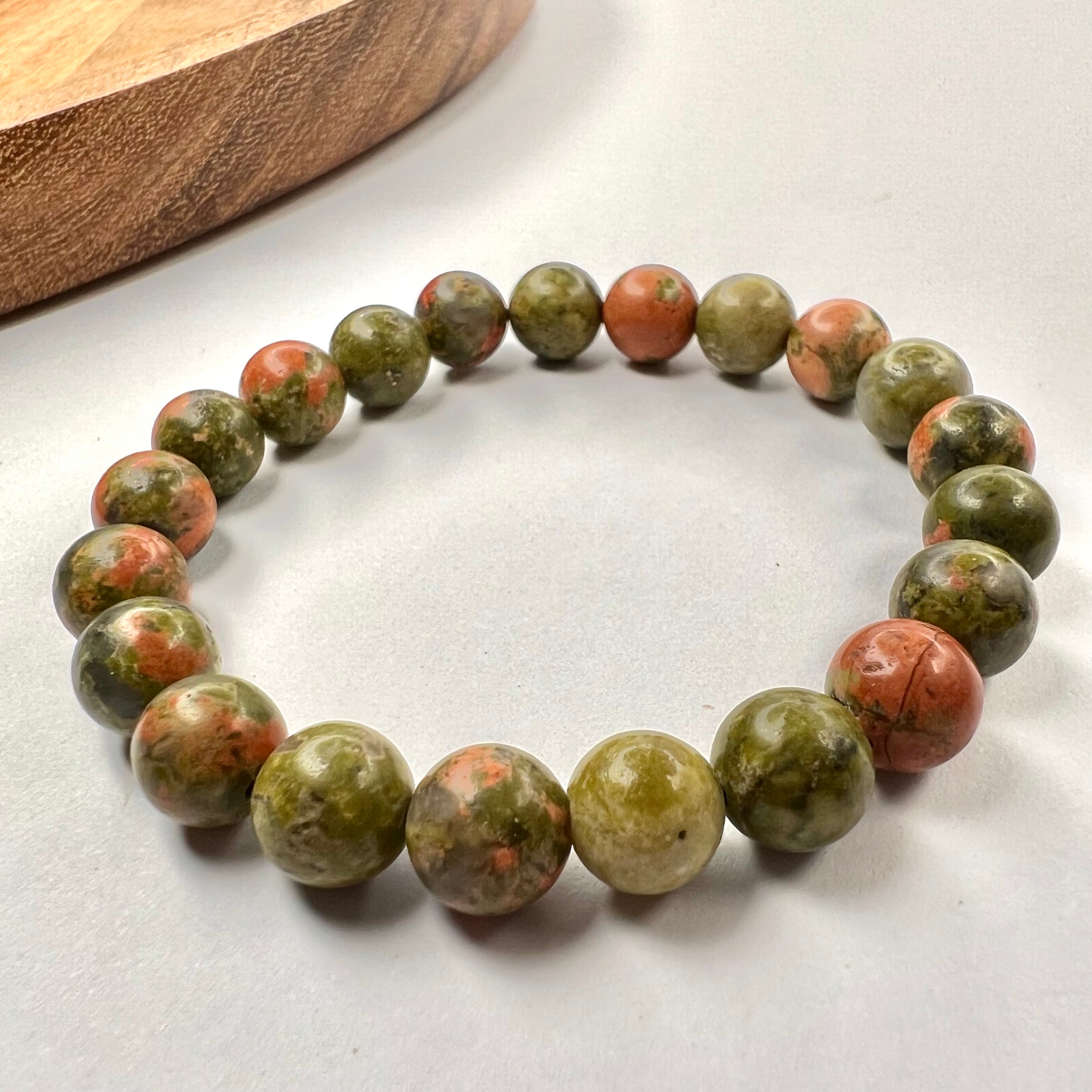 UNAKITE BRACELET- PERSONAL GROWTH AND INNER HEALING