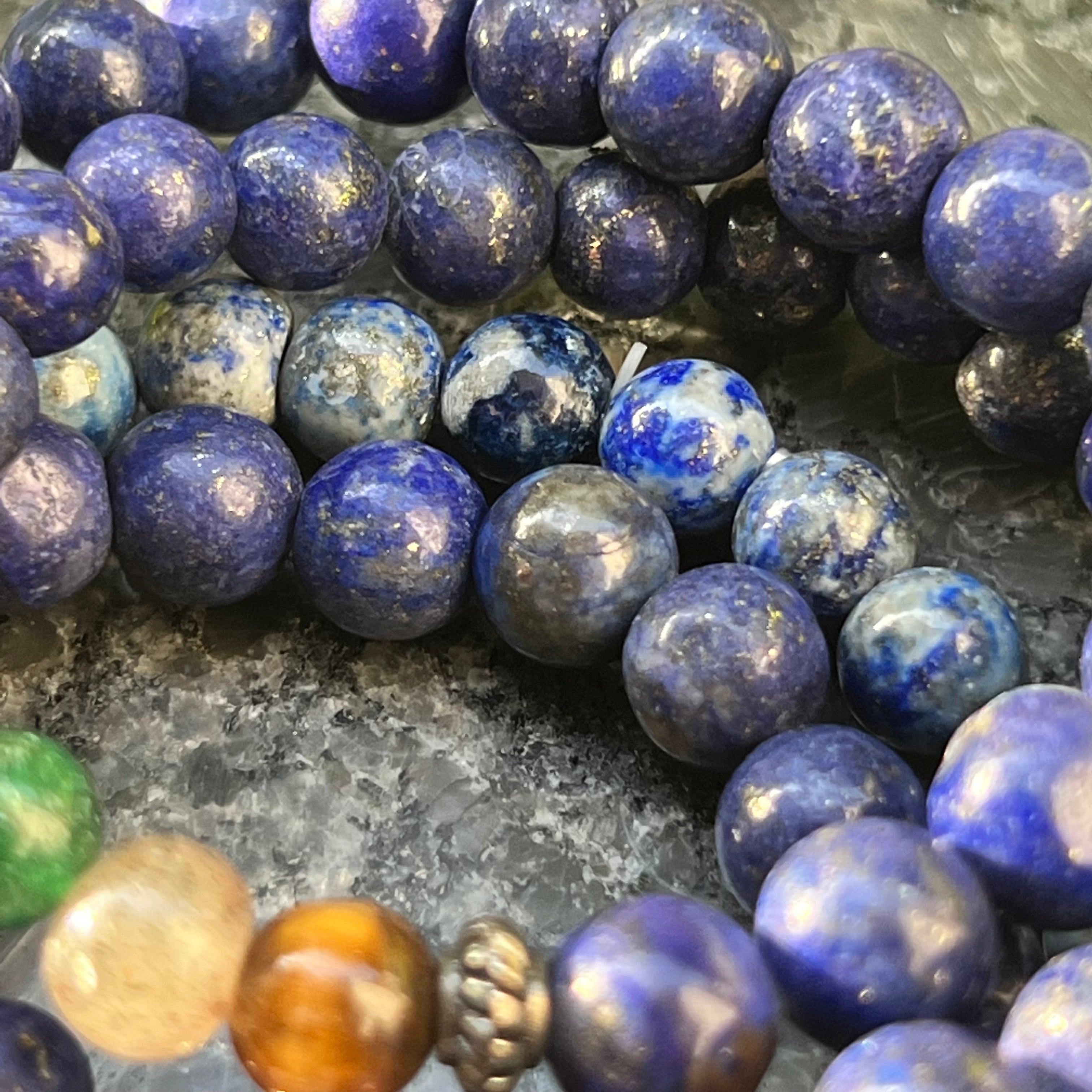 7 Chakra-Lapis Lazuli Bracelet