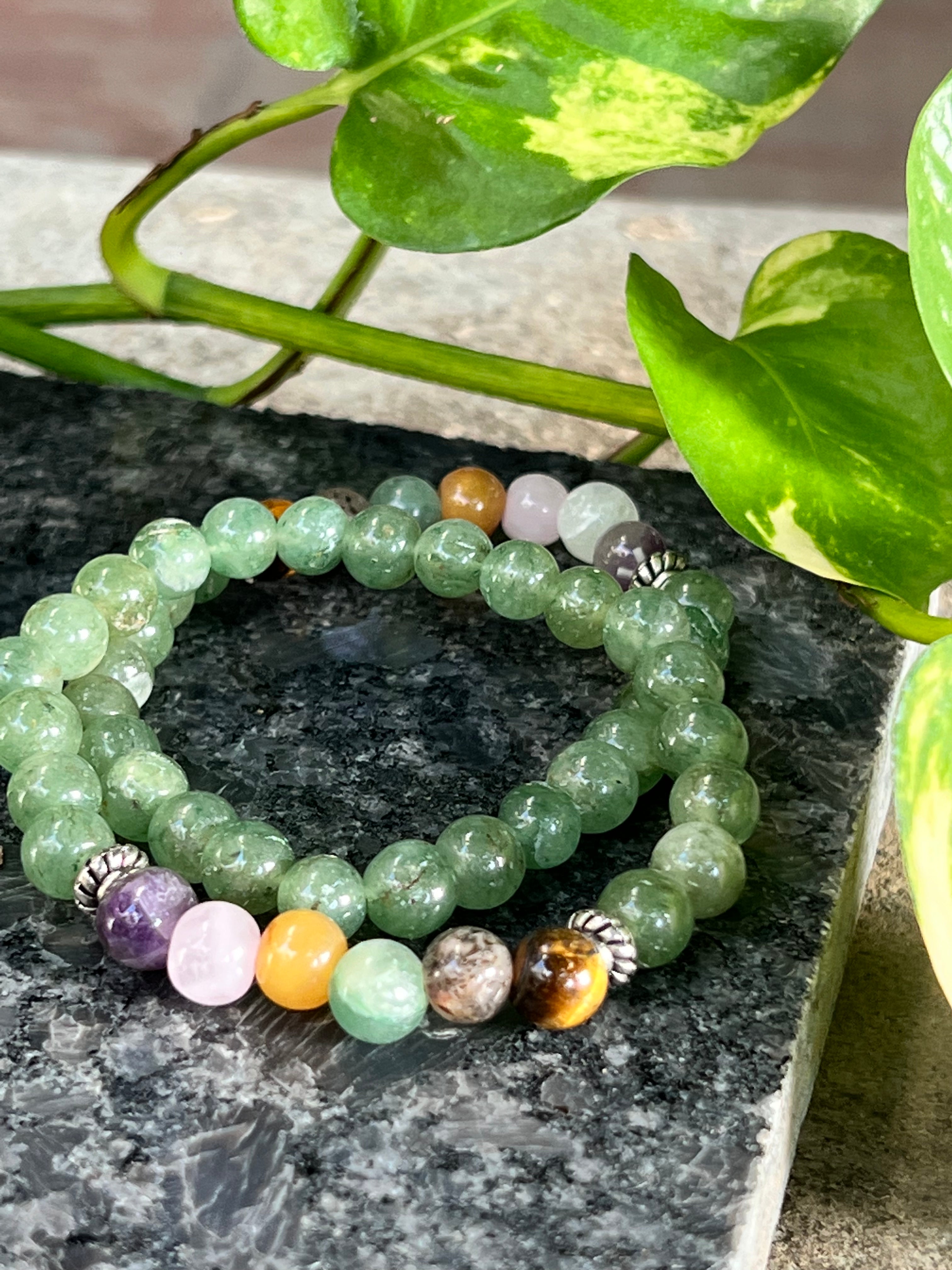 7 Chakra-Green Aventurine Bracelet