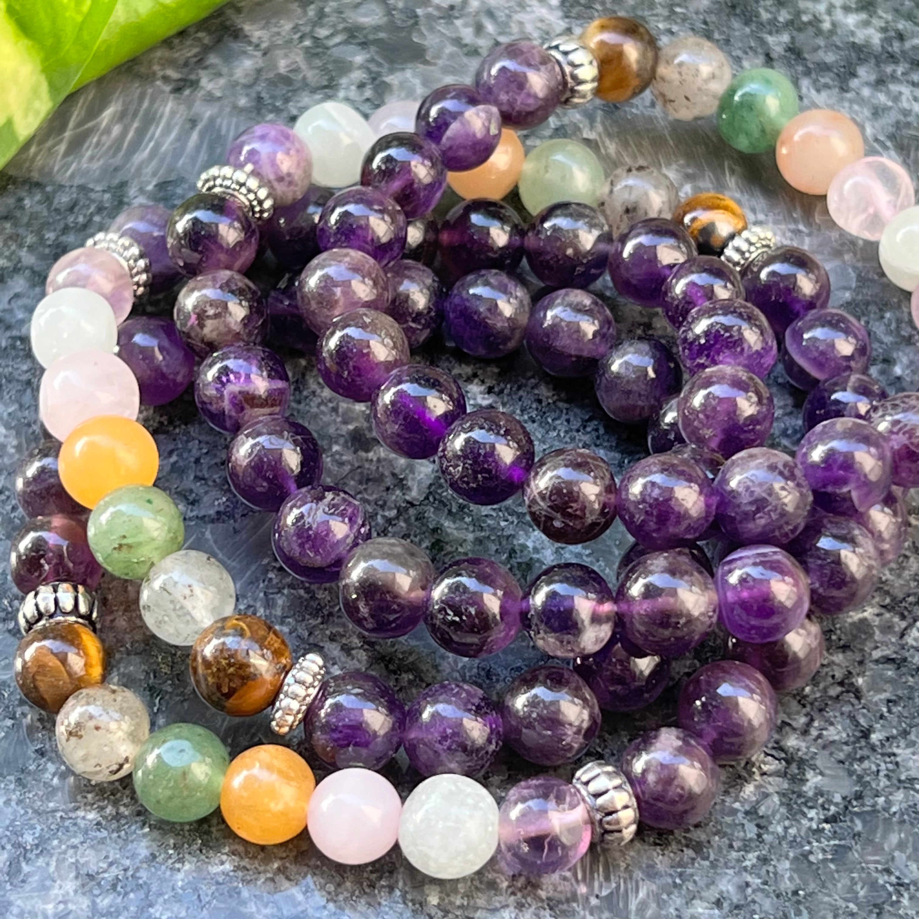 7 Chakra-Amethyst Bracelet