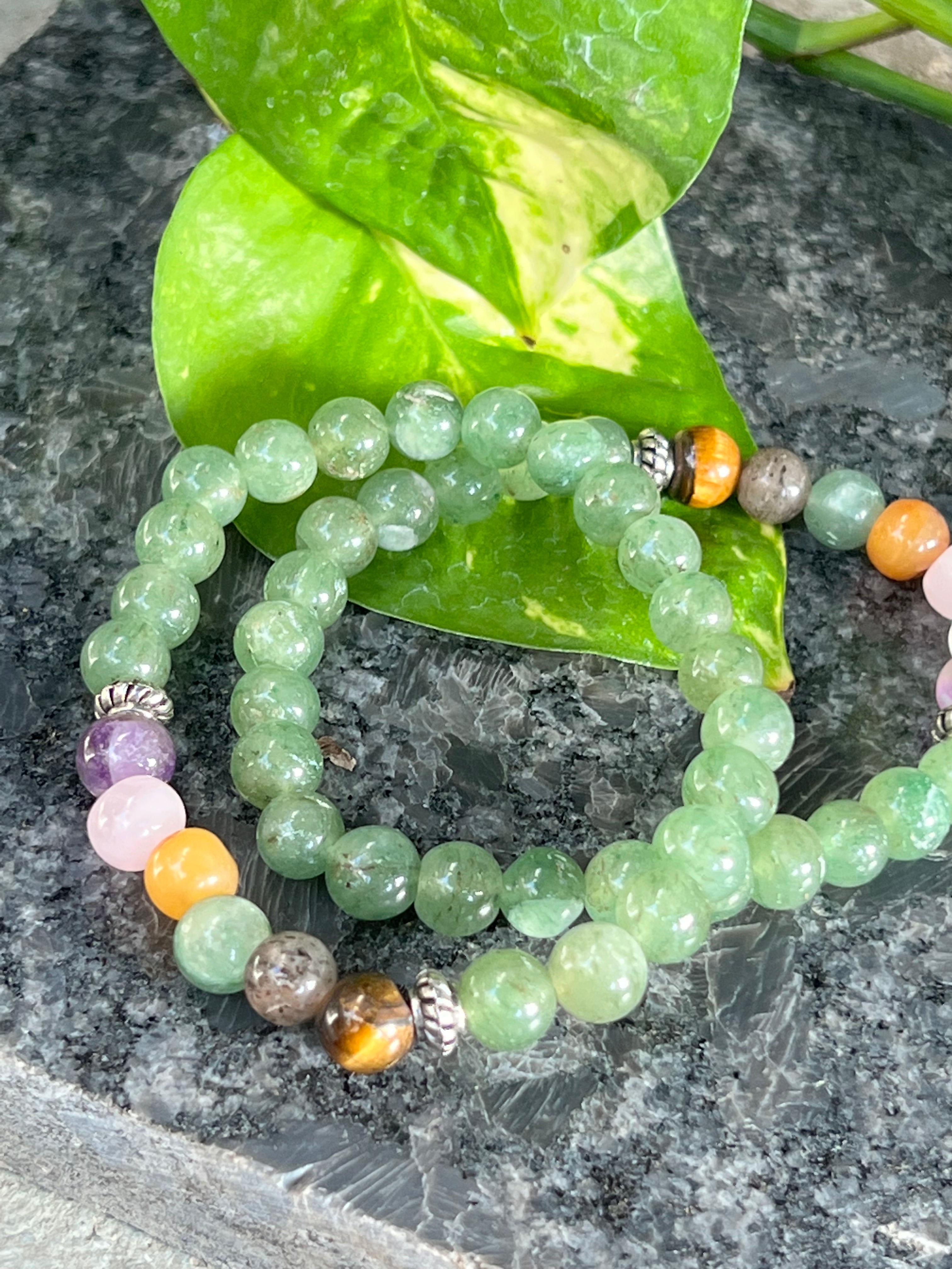 7 Chakra-Green Aventurine Bracelet